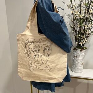 Two-faced Hand drawn Tote Bag